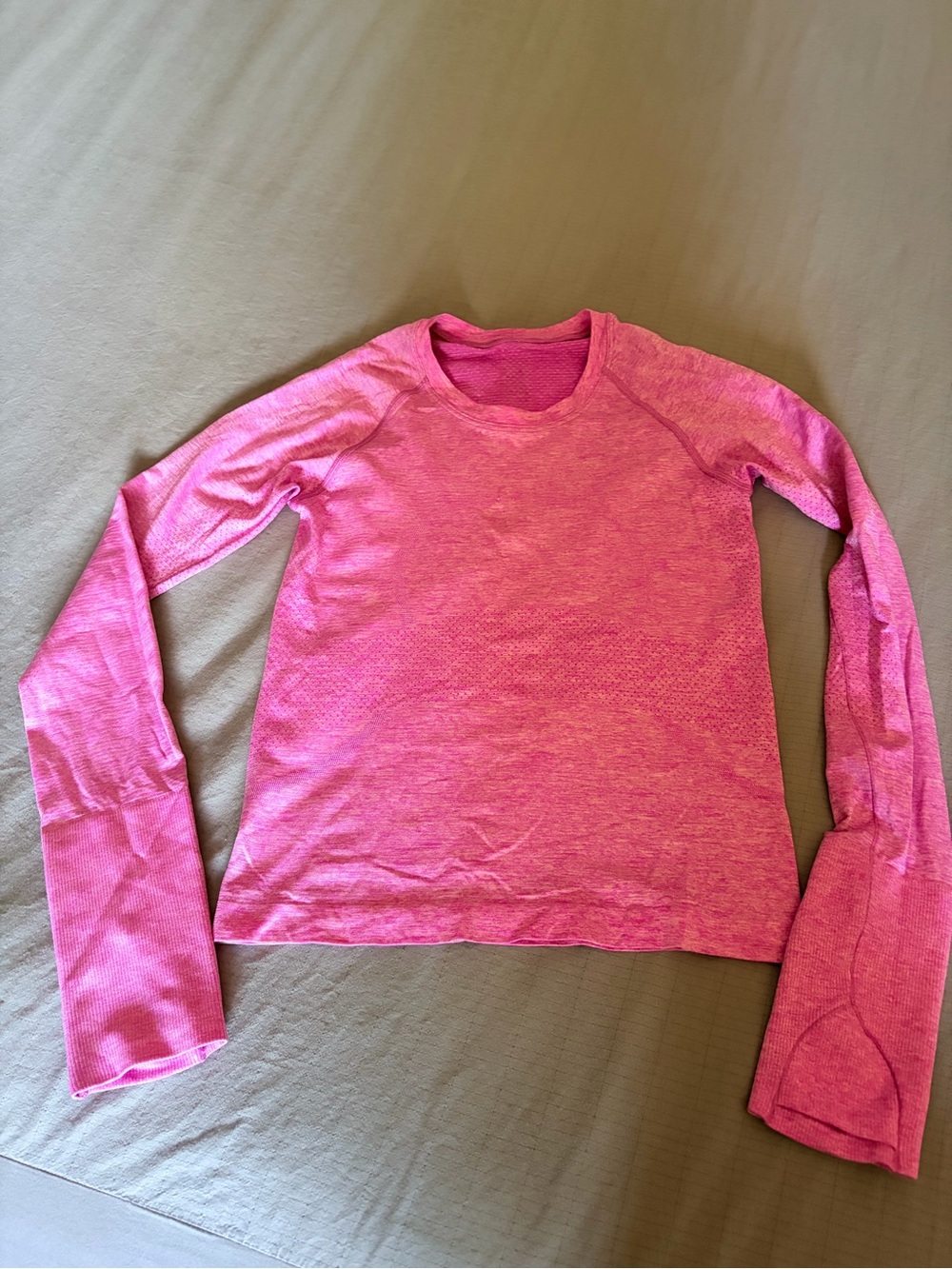 lululemon athletica Long-Sleeve Crew Top in Hot Pink
